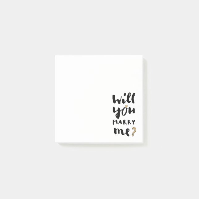 Will you marry me post-it notes (Front)