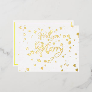 Will you marry me postcard Invitation