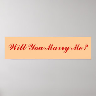 Will You Marry Me? Poster