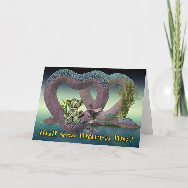 Will You Marry Me, proposal Card (Front)