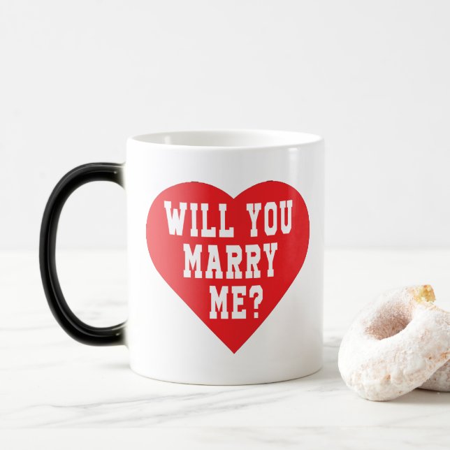 Will You Marry Me? Proposal Magic Mug (With Donut)