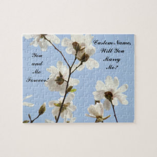 Will You Marry Me? proposal puzzle Blue Magnolias