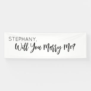 Will you Marry Me Proposal Sign banner backdrop