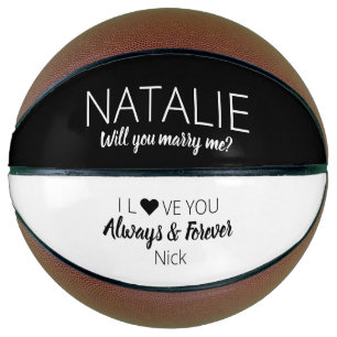 Will You Marry Me? Proposal Sports Basketball