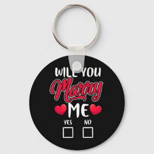 Will You Marry Me Proposal - Valentines Day Key Ring