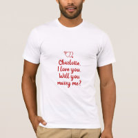 Will You Marry Me red custom marriage proposal