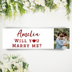 Will you marry me Romantic Proposal Photo Poster