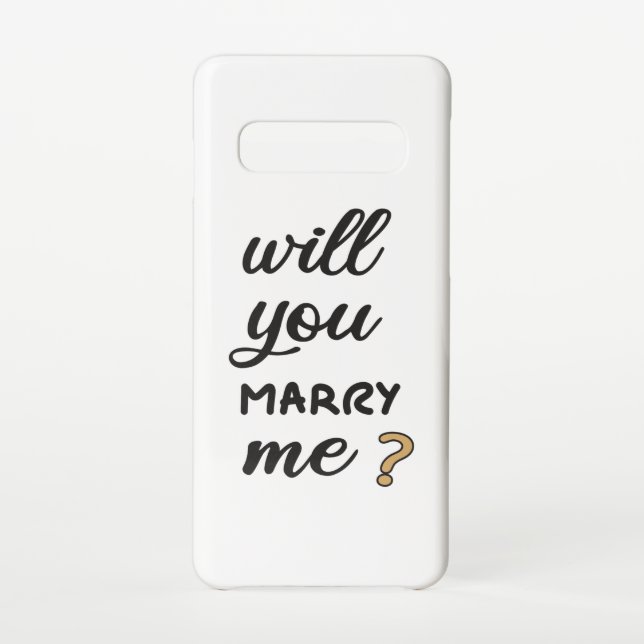 Will you marry me? samsung galaxy case (Back)