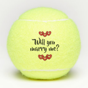 Will you marry me? tennis balls by dalDesignNZ