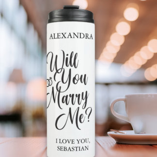 “Will You Marry Me?” Thermal Tumbler – Elegant Pro
