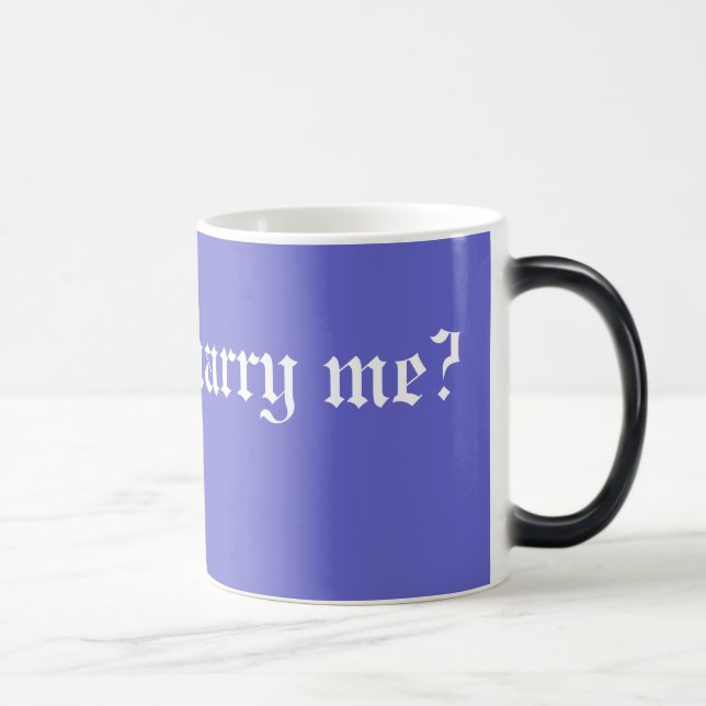 Will you marry me? Unique way to pop the question Magic Mug (Right)