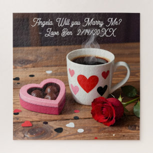 Will You Marry Me? Valentine's Day Proposal Jigsaw Puzzle