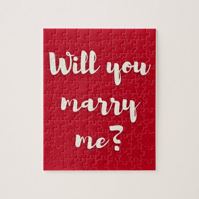 Will You Marry Me? Valentine's Jigsaw Puzzle (Vertical)