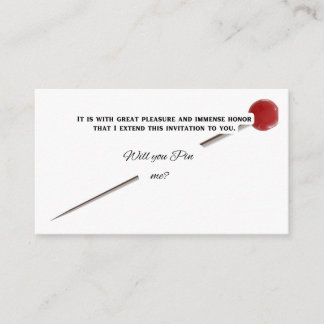 Will you Pin me? Enclosure Card