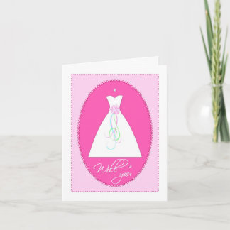 Will You? Sparkling Bridesmaid Card