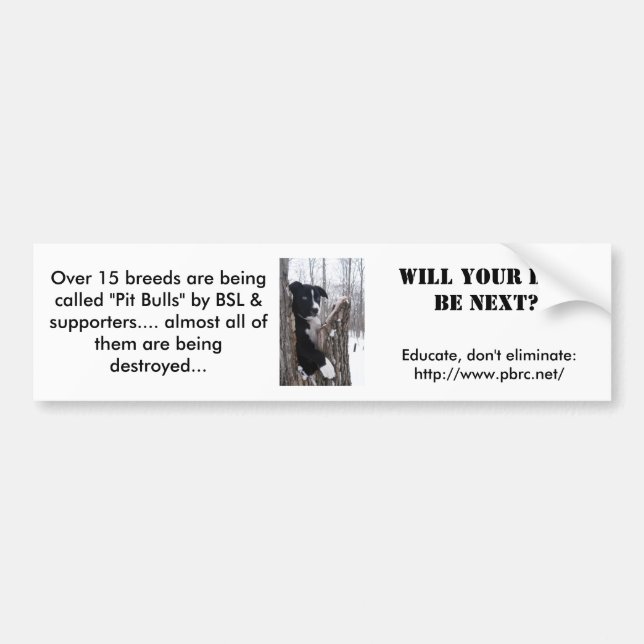 Will your dog be next? bumper sticker (Front)