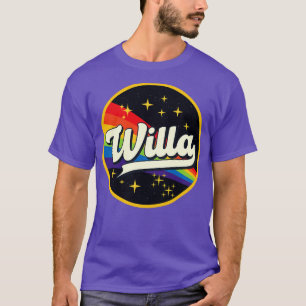 Willa Rainbow In Space Vintage Style T-Shirt
