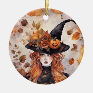 Willa The Witch  Ceramic Ornament