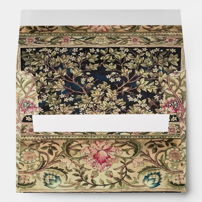 Willam Morris beautiful designs and creations,Vint Envelope (Back (Bottom))