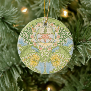 Willam Morris Myrtle Garden Floral Classic Ceramic Ornament