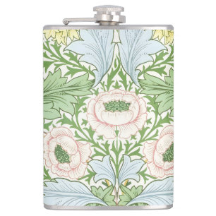 Willam Morris Myrtle Garden Floral Classic Hip Flask