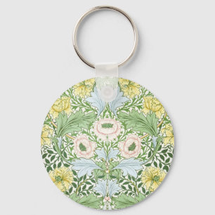 Willam Morris Myrtle Garden Floral Classic Key Ring