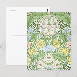 Willam Morris Myrtle Garden Floral Classic Postcard