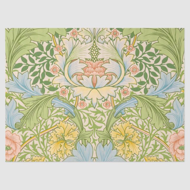 Willam Morris Myrtle Garden Floral Classic Tissue Paper (Front)