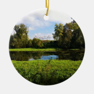 Willamette Mission State Park, Oregon Ceramic Ornament
