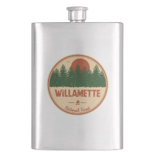 Willamette National Forest Hip Flask