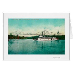 Willamette River and Steel Bridge in Albany