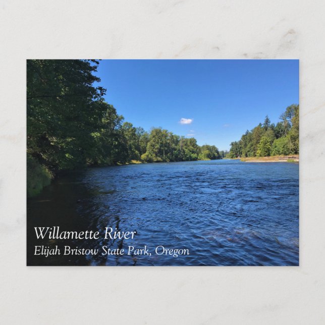 Willamette River, Elijah Bristow State Park, OR Po Postcard (Front)