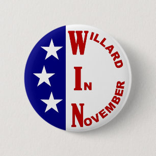 Willard In November with stars 6 Cm Round Badge
