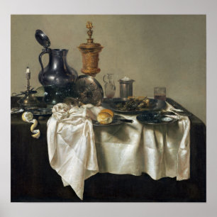 Willem Claesz Heda Banquet Piece with Mince Pie Poster