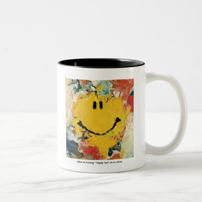 Willem de Kooning happy face mug (Right)