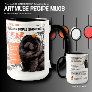 WILLEM the black Chow Art Muse Recipe Mug