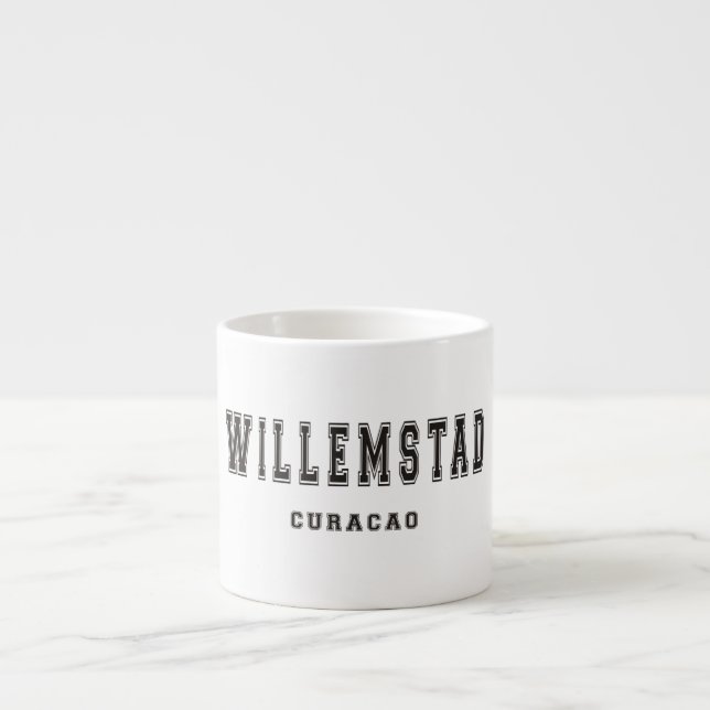 Willemstad Curacao Espresso Cup (Front)