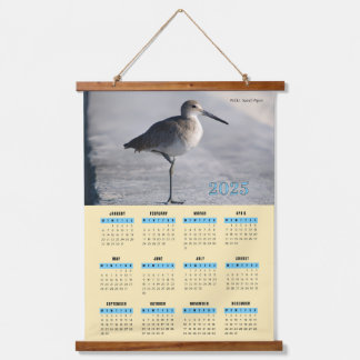 Willet Piper Bird Wall Calendar Hanging Tapestry