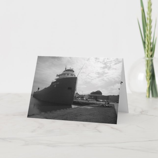 "WILLIAM A. IRVIN Black & White" Get Well Card (Front)