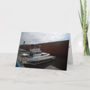 "WILLIAM A. IRVIN & Fishing Boats" Get Well Card