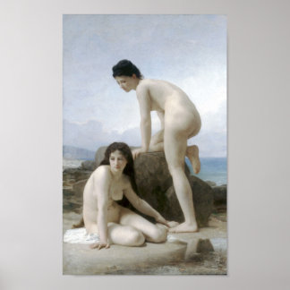 William-Adolphe Bouguereau-Les Deux Baigneuses Poster