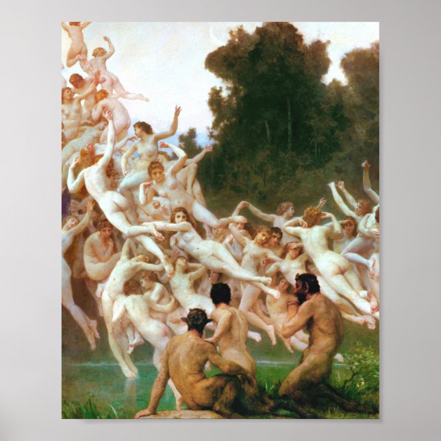 William Adolphe Bouguereau Les Oreades 1902 Poster (Front)