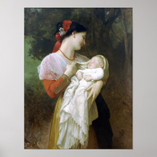 William-Adolphe Bouguereau-Maternal Admiration Poster