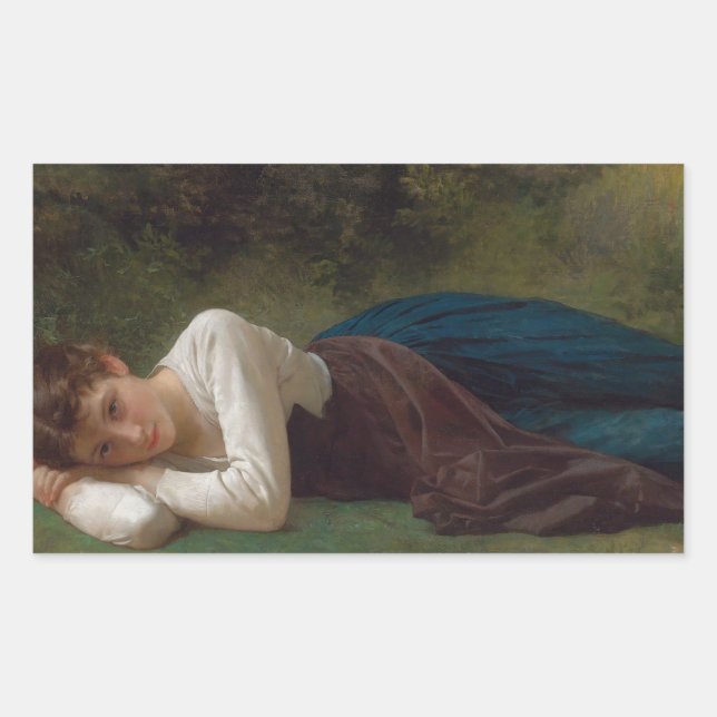 William-Adolphe Bouguereau Rectangular Sticker (Front)