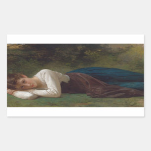 William-Adolphe Bouguereau Rectangular Sticker