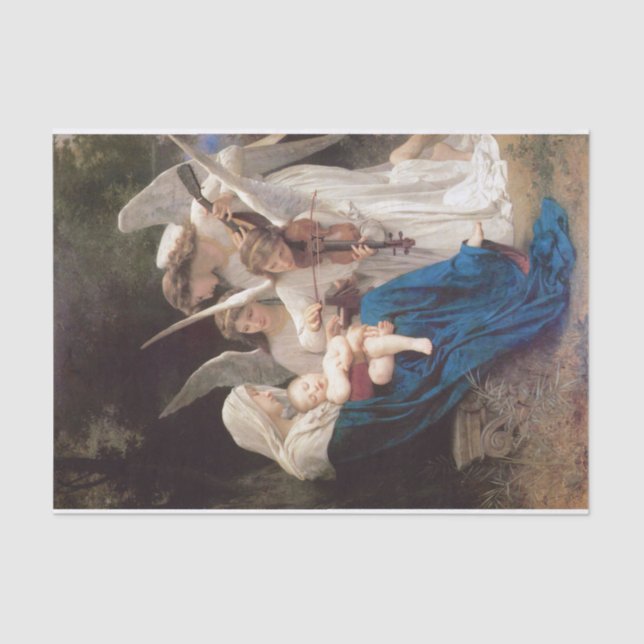 William-Adolphe Bouguereau | Song of the Angels Tissue Paper (Front)