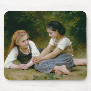 William-Adolphe Bouguereau - The Nut Gatherers Mouse Pad