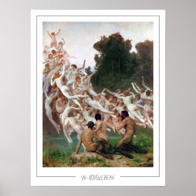 William-Adolphe Bouguereau Zedign Art Poster #138 (Front)