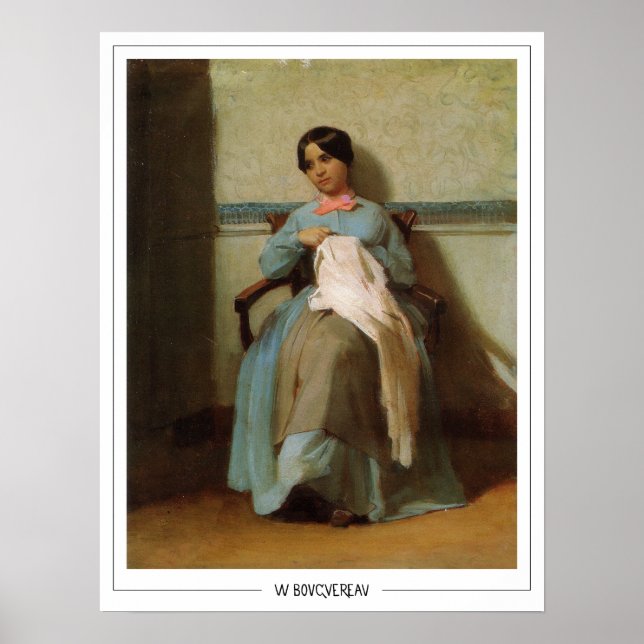 William-Adolphe Bouguereau Zedign Art Poster #22 (Front)