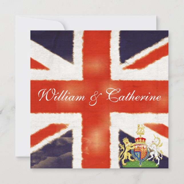 William and Catherine Royal Wedding Party Invite (Front)